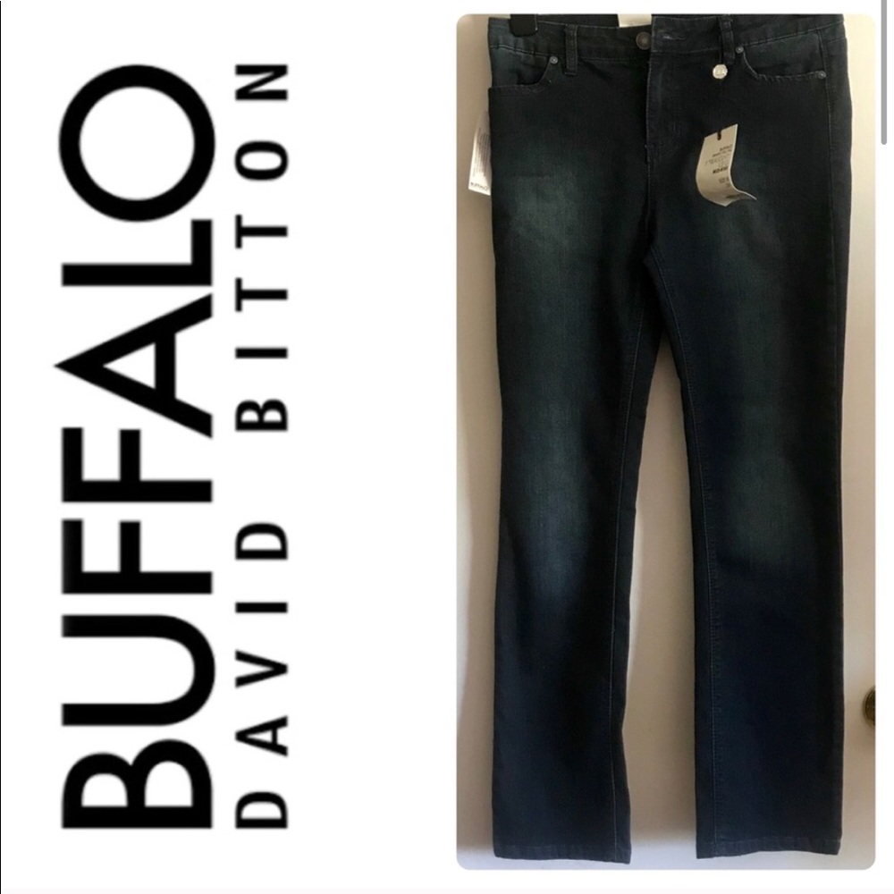 Buffalo David Bitton Mid-Rise Straight Leg Blue Jeans Size 28